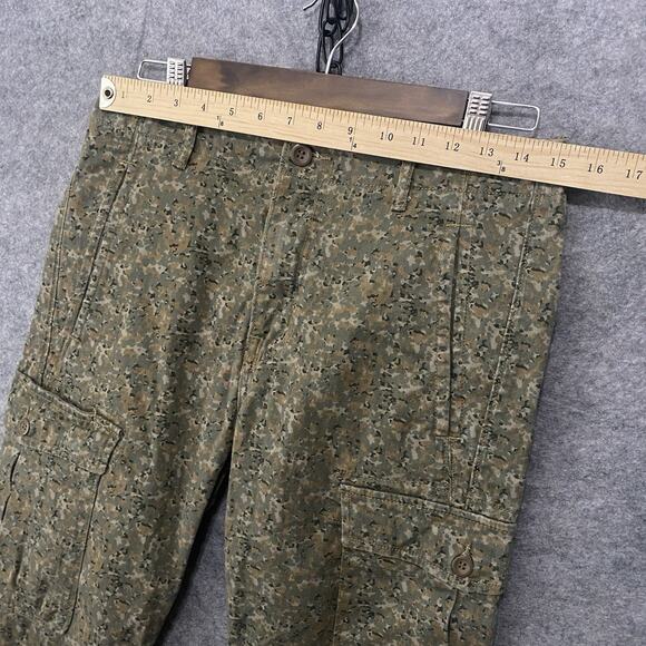 Levis Camo Cargo Jeans Pants Mens 30x28 Green Straight Pockets - SIZE NOTE - Picture 9 of 9